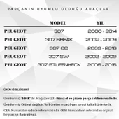 Peugeot 307 için Su Fıskiye Memesi 2'li - 2