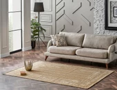 Eko Brooklyn Hasır Görünümlü Kaymaz Renkli Dokuma Modern Kilim BRK04 - 1