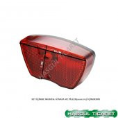 Hsgl Bisiklet Arka Led Stop Lambası  Bagaj Stop Pilli - 2
