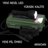 ARWOAN YENİ NESİL LEDLİ YÜKSEK KALİTELİ TÜFEK FENERİ - 4