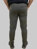 Erkek Runner Jogger Düğmeli Fermuarlı Bağcıklı Haki Kargo Pantolon - 9