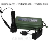 ARWOAN YENİ NESİL LEDLİ YÜKSEK KALİTELİ TÜFEK FENERİ - 1