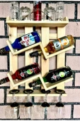 Kadeh Viski Şampanya Şarap Rakı Doğal Kadeh Rafı Stand - 1