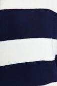 Yeni Oversize Casual Günlük Bürümcük Triko Dik Yaka Uzun Kol Kazak Elbise Mini Boy Elbise - 4
