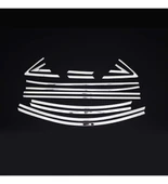 Hyundai Accent Blue Krom Cam Çerçevesi 14 Parça 2011-2018 Arası Paslanmaz Çelik thumbnail 3