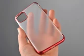 iPhone 11 Pro Max Kılıf Mat Dört Köşeli Lazer Silikon Kılıf thumbnail 9