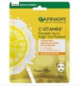 Garnier C Vitamini Parlaklık Verici Kağıt Yüz Maskesi 28 gr - 1