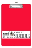 Sekreterlik Kapaksız A5 Küçük Boy 1 Adet Renkli Kapaksız Sekreterlik Klipsli Metal Mekanizmalı 80 Yaprak Kapasiteli Ofis - 2