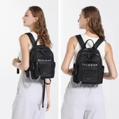 Smart Bags Parlak Kumaş Küçük Boy Askılı Kadın Sırt Çantası 3252 - 5