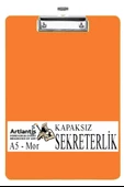 Sekreterlik Kapaksız A5 Küçük Boy 1 Adet Renkli Kapaksız Sekreterlik Klipsli Metal Mekanizmalı 80 Yaprak Kapasiteli Ofis - 7