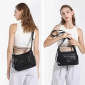 Smart Bags Parlak Kumaş Çapraz Askılı Kadın Postacı Çantası 3251 thumbnail 5