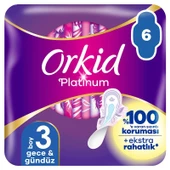 Orkid Platinium Gece&Gündüz Hijyenik Ped 6 Ultra Adet (3 Boy) Hijyenik Ped - 1