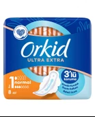 Orkid Ultra Extra 3'lü Koruma 8 Adet (1 Boy) Hijyenik Ped - 1