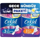 Orkid Platinum Gece Gündüz Paketi 16 + 24 Adet Hijyenik Ped - 1