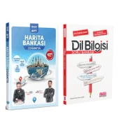 Dizgi Kitap TYT AYT Coğrafya Harita Bankası ve AKM Dil Bilgisi Soru Bankası Seti 2 Kitap - 1
