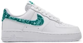 Nike Air Force 1 Low 07 Essential White Green Paisley Spor Ayakkabı - 1