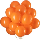 25 PCS VIP SHINY METALLIC ORANGE BALLOON VIP KALİTE PARLAK METALİK TURUNCU BALON HELYUM GAZI UYUMLU - 1