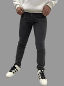 Erkek Dar Paça Düz NewOne Füme Kot Pantolon thumbnail 2