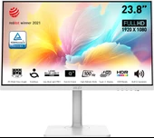 MSI 23.8 MODERN MD2412PW 1920x1080 (FHD) 16:9 FLAT IPS 100HZ 1MS ADAPTIVE-SYNC PIVOT BEYAZ TYPE-C MONITOR thumbnail 2