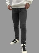 Erkek Dar Paça Düz NewOne Füme Kot Pantolon thumbnail 1