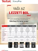 (TEŞHİR ÜRÜNÜ) Tefal FW2018 Easy Fry & Grill & Steam+ Yağsız Fritöz Airfryer 6,5 Litre Kapasite Hava ile Kızartma & Izgara & Buharlı Pişirme - 3
