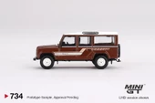 Mini GT Land Rover Defender 110 1985 County Station Wagon Russet Brown 734 thumbnail 4