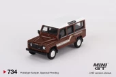 Mini GT Land Rover Defender 110 1985 County Station Wagon Russet Brown 734 thumbnail 2