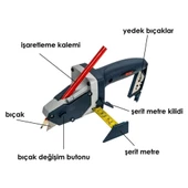 Rox Wood 0124 Portatif Alçı Plaka Ölçme Kesme ve İşaretleme Aleti thumbnail 3