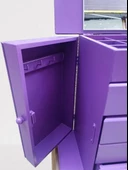 Hobi ERDL MODEL90524 7Çekmece Aynalı Makyaj Şifonyer Kutu MOR Renk El Yapımı - 5