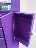 Hobi ERDL MODEL90524 7Çekmece Aynalı Makyaj Şifonyer Kutu MOR Renk El Yapımı - 3