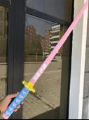 Mitsuri Kanroji Katana Sword Kılıç 95 cm Katlanabilir Açılıp Kapanabilen Katana Demon Slayer - 5