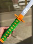 Kocho Shinobu Katana Sword Kılıç 95 cm Katlanabilir Açılıp Kapanabilen Katana Demon Slayer - 3
