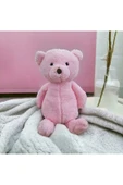 Pembe Ayı Uykucu Dolum Oyuncak 50 cm Orta Boy Bebek Uyku ve Oyun Arkadaşı - 3