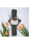 Pingu Penguen Araba Boyun Yastığı Ve Emniyet Kemeri Aksesuarı Peluş Kılıf Seti (1 YASTIK VE 1 KILIF) - 3