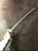 Yasuo Katana Sword Kılıç 75 cm Katlanabilir Sağlam Plastik Açılıp Kapanabilen Katana - 3