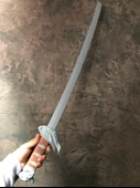 Yasuo Katana Sword Kılıç 75 cm Katlanabilir Sağlam Plastik Açılıp Kapanabilen Katana thumbnail 1