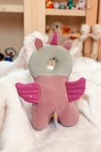 Unicorn Ayarlanabilir Sevimli Figürlü Bebek Kafa Boyun Koruyucu Koruma Yastığı - 1