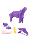 Unicorn Mıknatıslı 3D Yapboz Puzzle Çevre Dostu Eğitici Oyuncak - 5