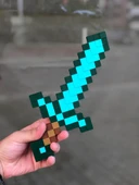 Minecraft 30 Cm Diamond Sword Elmas Kılıç Dekoratif Obje - 1