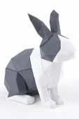Tavşan (Rabbit) Mıknatıslı 3D Yapboz Puzzle Çevre Dostu Eğitici Oyuncak - 1