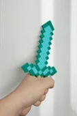 Minecraft Elmas Kılıç 20 Cm Sword  Dia mond Dekoratif Obje - 3