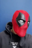 Deadpool Maskesi Marvel Mıknatıslı Giyilebilir Gerçekçi - 7