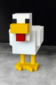 Minecraft 7 cm Chicken Tavuk Figür Dekoratif Obje - 1