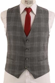 Yelekli Takım Elbise Slim Fit - 7