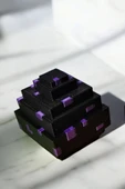 Minecraft Dragon Ejderha Yumurtası 7 cm Mor Siyah Figür Dekoratif Obje - 1