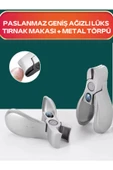 Fontenay Ultra Geniş Ağızlı Paslanmaz Tırnak Makası Ve Tırnak Törpüsü Set - 4