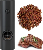 QASUL Yeni Elektrikli Otomatik Değirmen Biber Ve Tuz Değirmeni İle Üretilen LED Işık Ayarlanabilir - 1