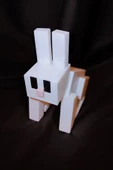 Minecraft Rabbit Tavşan Beyaz 7 cm Figür Dekoratif Obje - 1