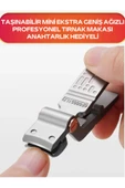 Fontenay Ekstra Geniş Çeneli Paslanmaz Çelik Mini Tırnak Makası - Anahtarlık Hediyeli - 3