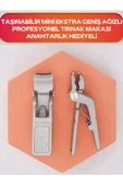 Fontenay Ekstra Geniş Çeneli Paslanmaz Çelik Mini Tırnak Makası - Anahtarlık Hediyeli - 4